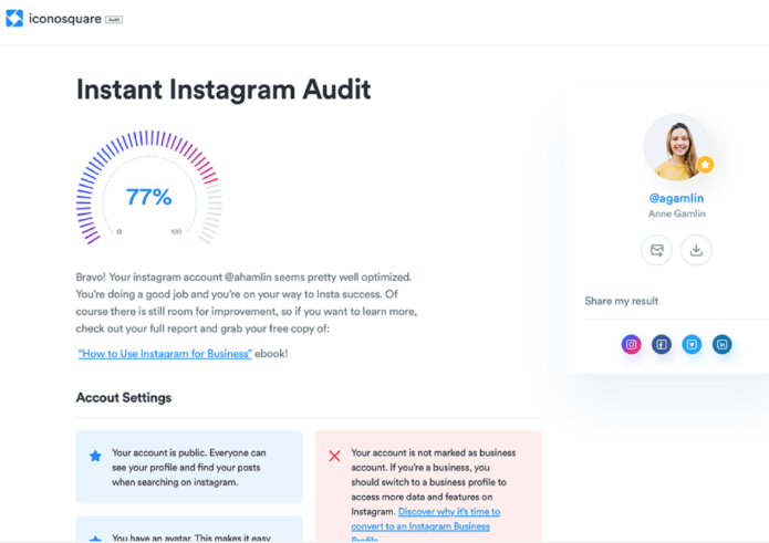 A third-party Instagram audit is a smart way to ensure that your profile is optimized