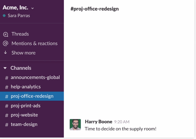 Slack is one of the top corporate communications tools.