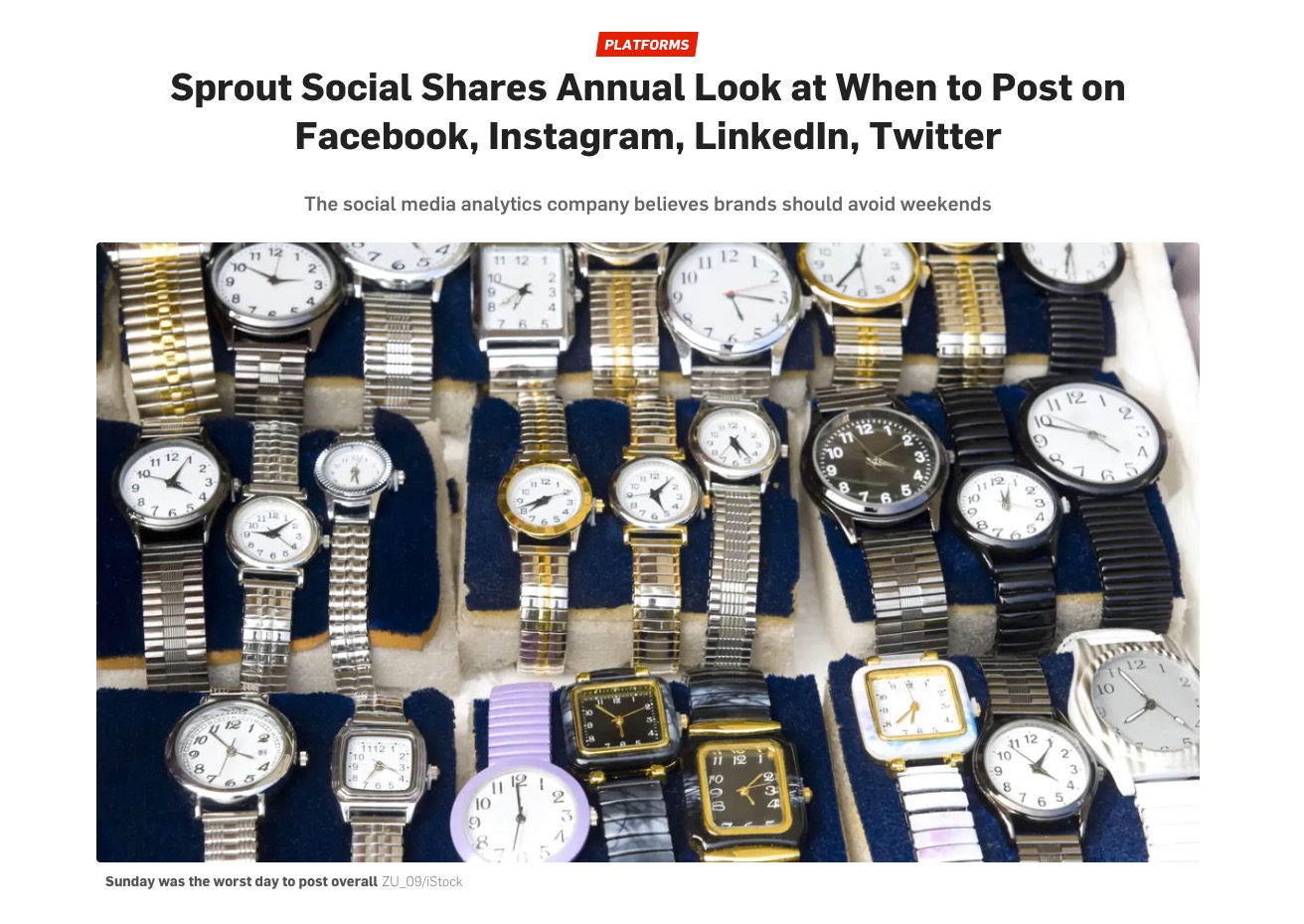 Earned media coverage of Sprout Social