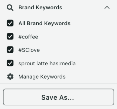 branded keywords in sprout